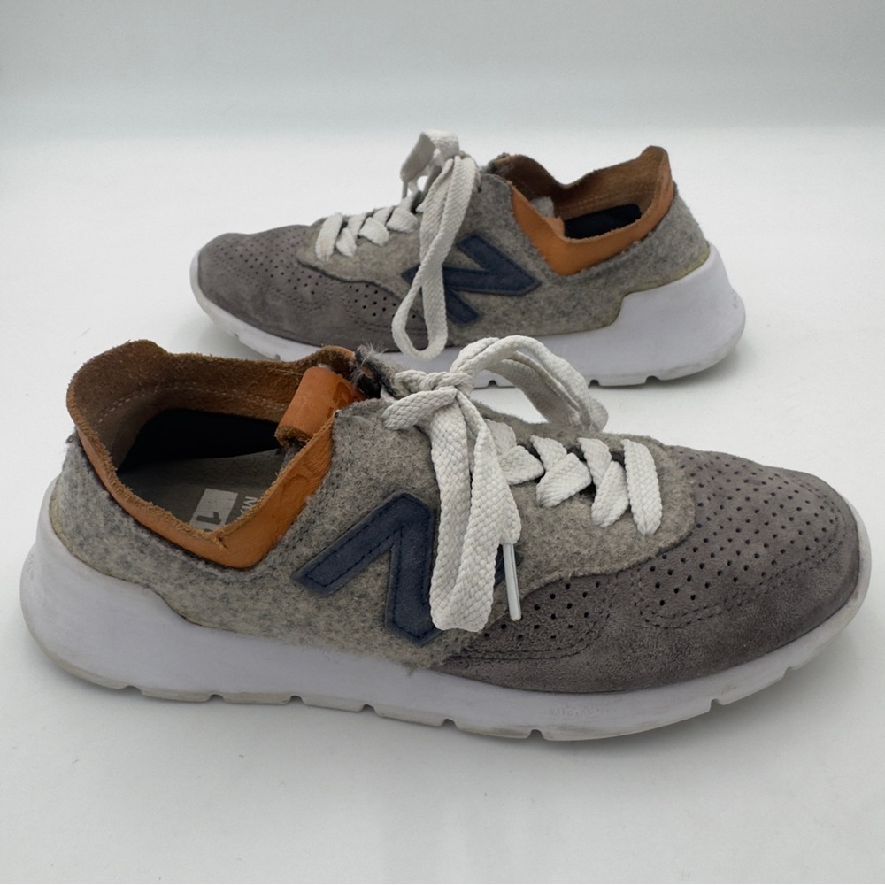 New Balance X Woolrich Wool 1978 Mens Sz 5.5 Sneakers Gray Brown ML197850 Shoes